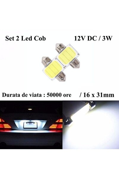 Stef's Cat Led Auto 31mm Cob, Lumina Alba, 2 buc/set, Stef's Cat