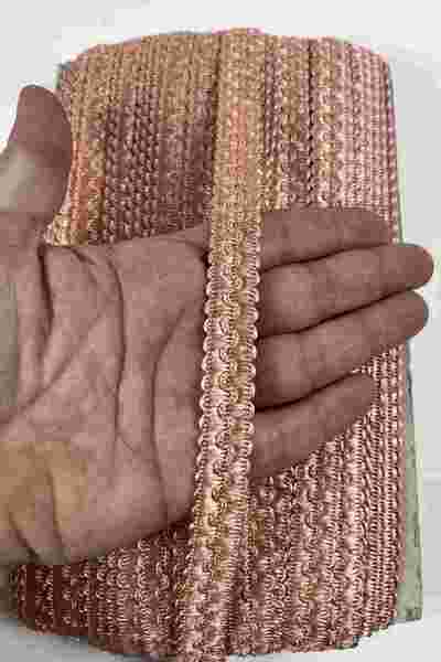 Hobigram Copper Color Lpera Dense Knit Embossed Decorative Ribbon – Premium R...