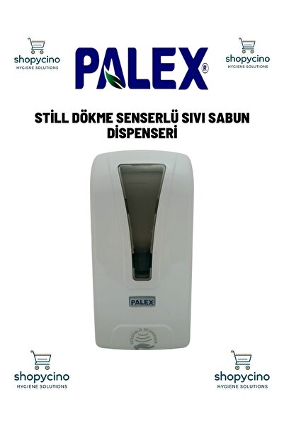 Palex SHOPYCİNO STİLL DÖKME SENSERLÜ SIVI SABUN DİSPENSERİ-BEYAZ-STİLL-S-1