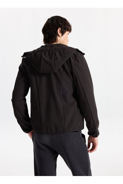 Discovery Expedition D5Wm-Mnt3722 Black Hooded Relaxed Men's Sweatshirt