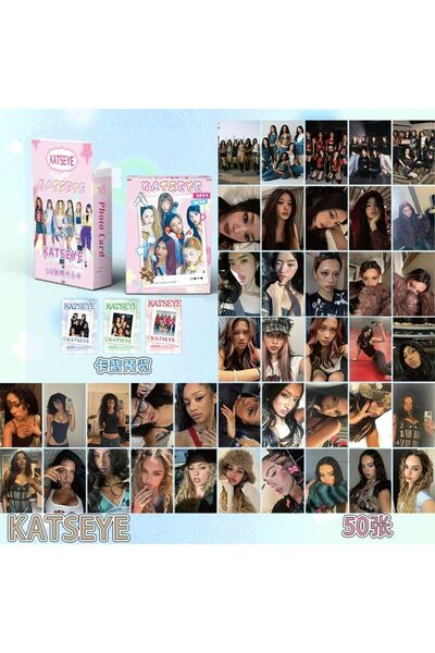 Kpop Dünyasi Σετ καρτών KATSEYE Double Direction με τύπωμα Lomo (50 τεμάχια)