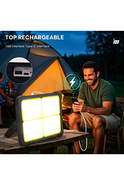 Egonex Prokama Ledli Solar Projektör 200w Bk-200w