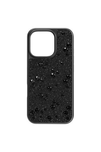 Swarovski High Akilli Telefon Kilifi Scattered Design Iphone® 16 Pro Siyah