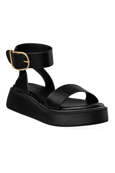 Envie Shoes Γυναικεία Πέδιλα FLATFORM SANDALS E96-21317-34 Μαύρο