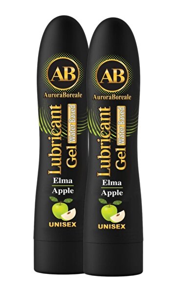 AuroraBoreale Yeşil Elma Aromalı Premium Kayganlaştırıcı Jel Lubricant Gel 250 ML 2 li Set