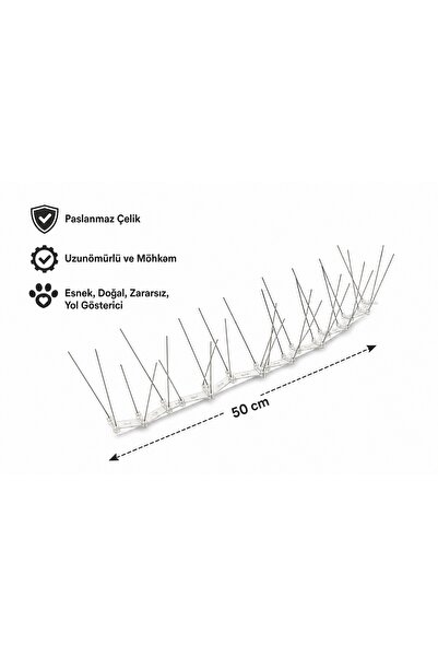 shop Doğal Yönlendirme ve Koruma Bandı – Esnek paslanmaz Şerit 4 Adet 50 cm (...
