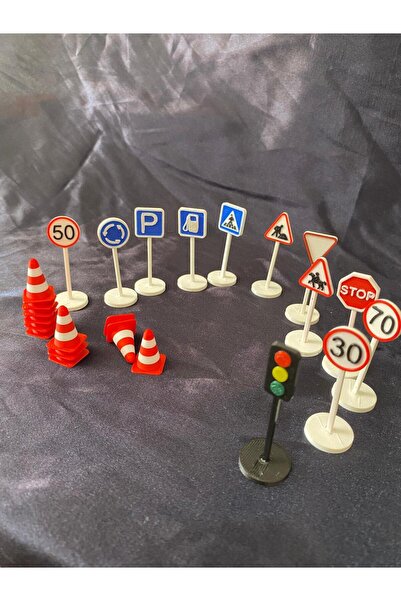 Empressco Mini Trafik İşaretleri ve Dubalar Seti – Eğlenceli Trafik Eğitim Ak...
