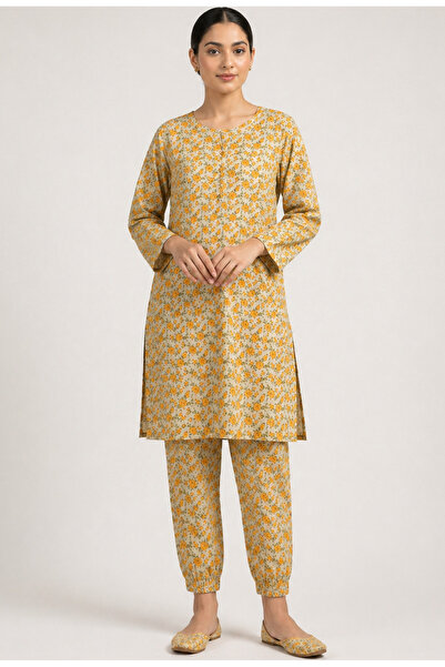 Libas lab Top Bottom set– Yellow