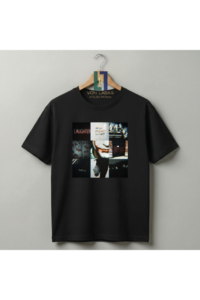 Grafftee Clothing تي شيرت مميز التصميم مطبوع عليه جوكر للجنسين