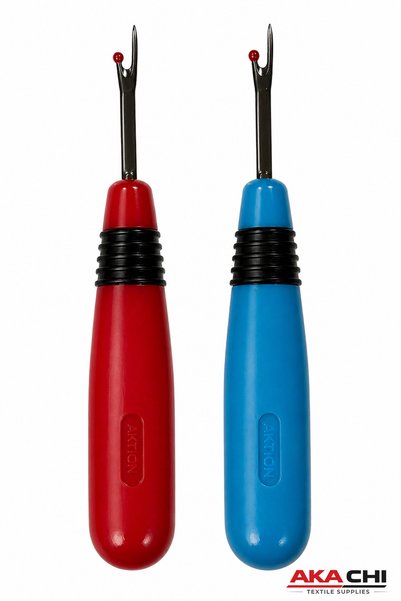 AKA CHI Seam Ripper Set of 2 (Blue + Red) |   Professional Thread Removal Device |   Ergonomic Non-Slip Handle |   Tailor & Home Use