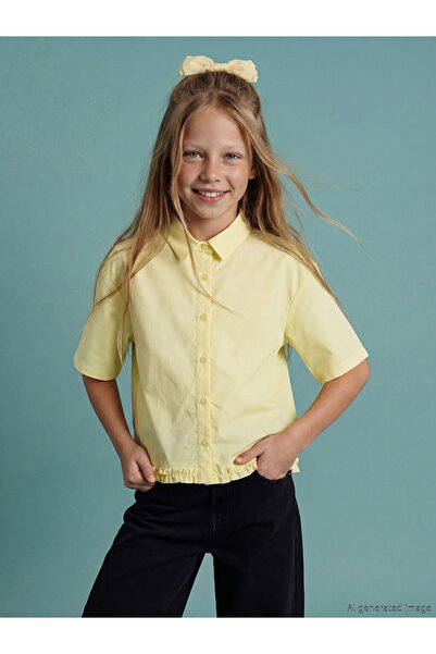LC Waikiki Esvab • Modern & Distinctive Ruffle Detailed Girls' Shirt