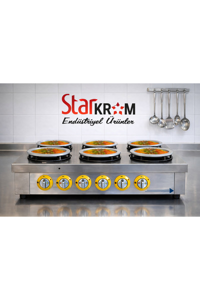 STAR KROM Künefe Pişirme Ocağı 6 Porsiyonluk Manuel Model