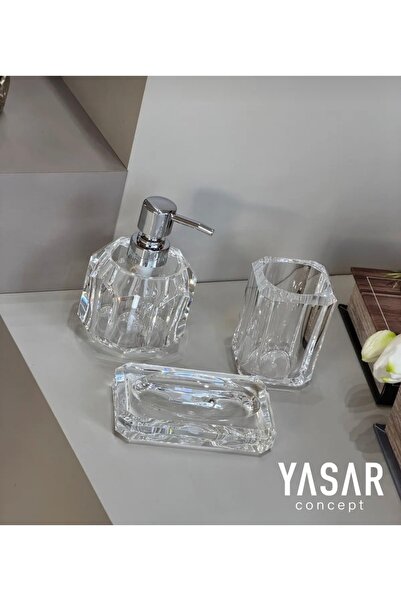 KARCILAR HOME STORE akrilik beyaz banyo seti