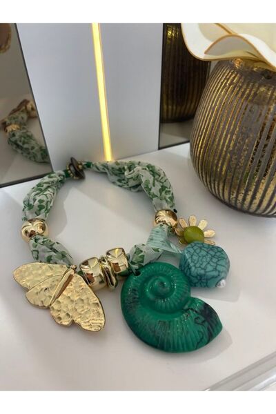 FASHİON JEWELRY FULAR KOLYE