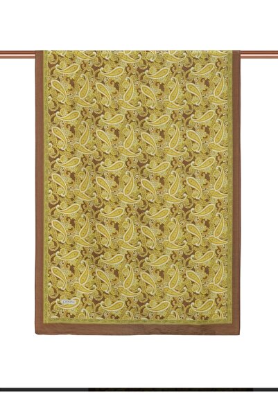 ipekevi Gold Mesopotamia Patterned Tencel Shawl