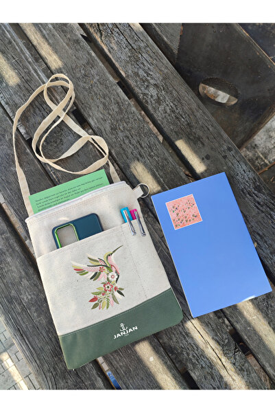 JANJAN Kitap Çantası,Kitap Kılıfı,Askılı Kitap Çantası,Tablet Çantası,Ebook Ç...