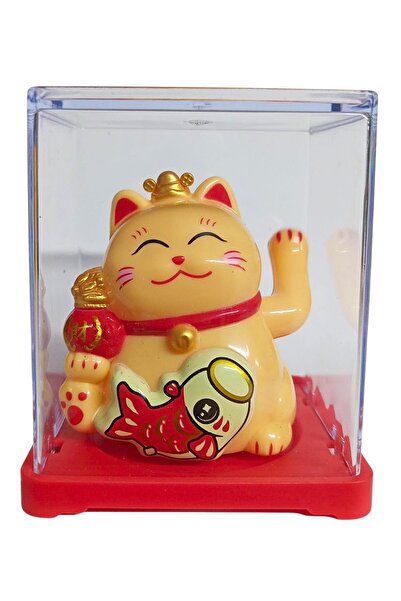 Dünyadan Hediyeler Maneki Neko El Sallayan Mini Şans Kedisi Krem Solar Güneş ...