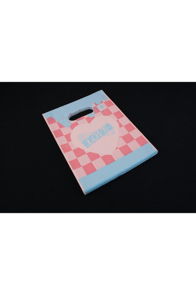 pungi cadou nylon cu maner 15x20cm (100 bucati/set)