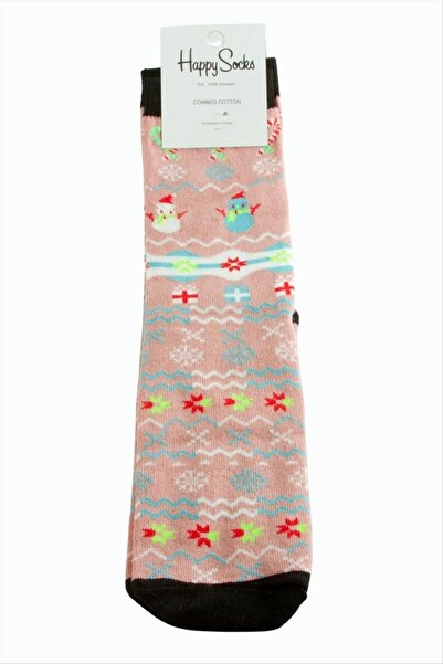 ZERO LAND Nhrhls Snowman Christmas Combed Cotton Socks (121451) - Yruağzı