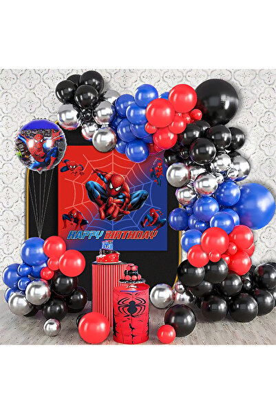 Generic Spider-Man Themed Birthday Party Decoration Set with Latex and Foil B...