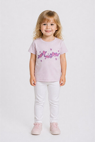 Yale Kids 1-4 Years Old Girls' 95% Cotton T-Shirt