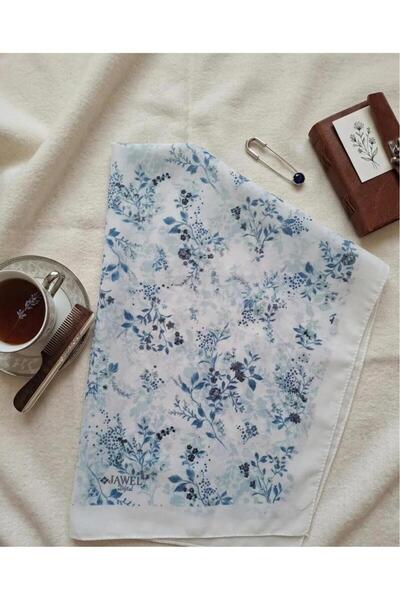 w white stars sports & wear Jawel Çiçek Motifli Pamuklu Soft Şal