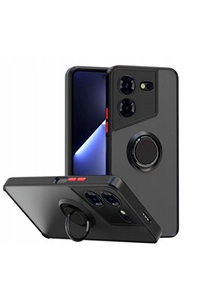 Pilanix Tecno Pova 5 Kılıf Kamera Korumalı Yüzüklü Manyetik Standlı Arkası Bu...