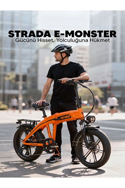 Strada E-Monster 20 Jant Katlanabilir Yüksek Torklu Elektrikli Bisiklet