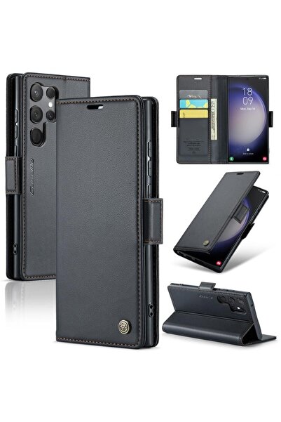 Caseme 023 Luminus Θήκη Πορτοφόλι Black (Samsung Galaxy S23 Ultra 5G)