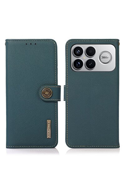 KHAZNEH Δερμάτινη Θήκη Πορτοφόλι Green (Xiaomi Poco F8 Ultra 5G)