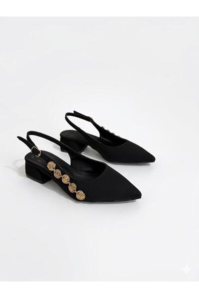 MAYA SHOES Sena Kadın Topuklu Sivri Burun Klasik Topuk Yeni Sezon