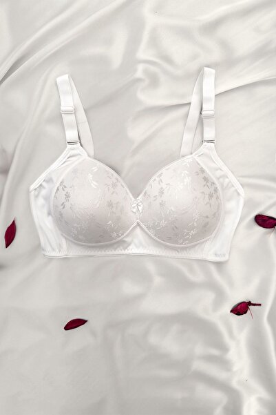 DNR İç Giyim Unpadded Polka Dot Bra Ecru