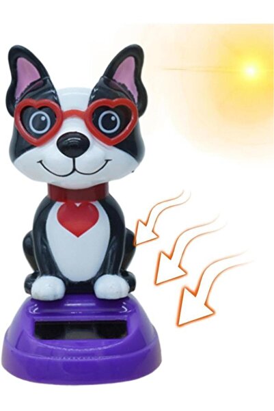 Nirnisa Güneş Enerjili Solar Dans Eden Figür Sallanan Kedi Figürü Araba Masaü...