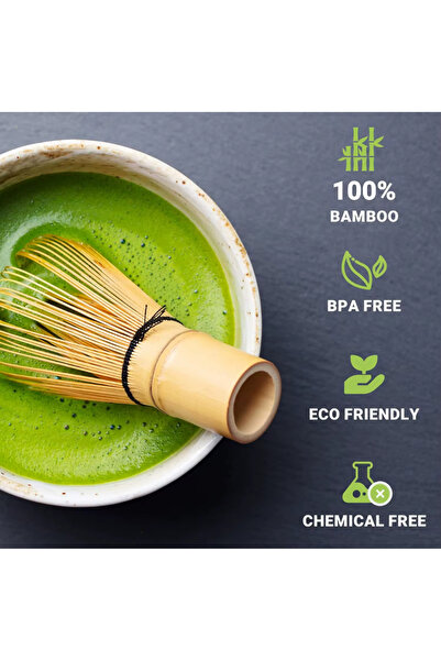 BKC HOME Bambu Matcha Whisk Bambu Matcha Çayı Karıştırıcı Fırça
