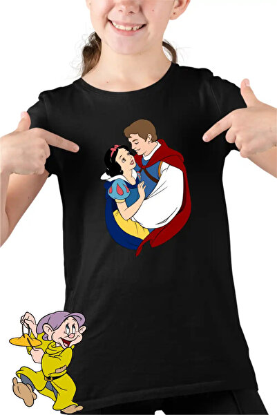 OEM Tricou Copii Fete Alba ca Zapada Love
