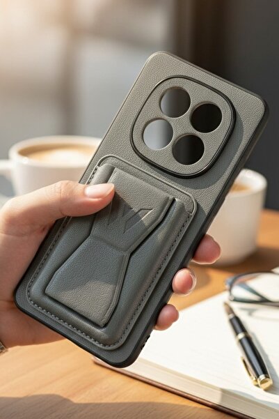 batuteknoloji Redmi Note 15 Pro Plus Kartlıklı Standlı Suni Deri BTU Silikon ...
