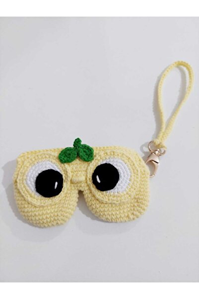 evim oyuncak dünyası Limon Temalı Tasarım Gözlük Kılıfı Amigurumi Organik