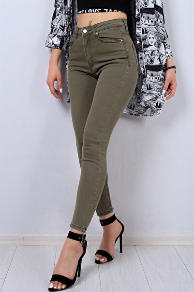 ZEE RUCCİ JEANS Haki - Skinny Kot Pantolon