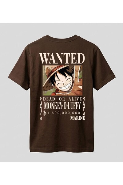 The Baski Μπλουζάκι Unisex One Piece με στάμπα Luffy, 100% βαμβάκι, κανονική ...