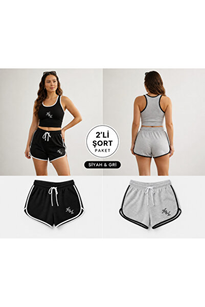 HUMAN LOVE süper 2'li şort paket