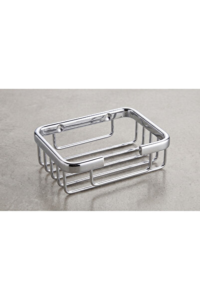 INTERSTEEL Silver Duvara Monte Sabunluk - Paslanmaz Krom Banyo ve Mutfak Sabu...