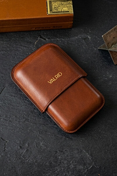 Bolt Leather %100 Gerçek Deri Puro Kılıfı - Üçlü, TABA Renk