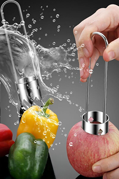 TechnoStation Paslanmaz Çelik Elma ve Biber Çekirdek Çıkarıcı - Pratik Meyve ...