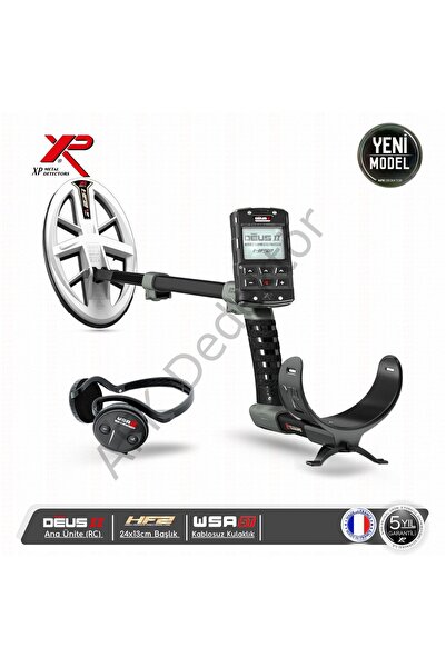 XP DEUS II RC Metal Dedektörü – 24x13 cm HF2 Başlık + WSA2 ST Kablosuz Kulakl...