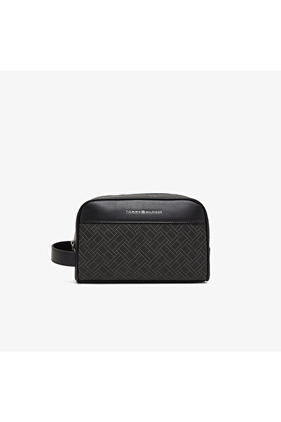 Tommy Hilfiger Flag Monogram Erkek Siyah Sırt Çantası