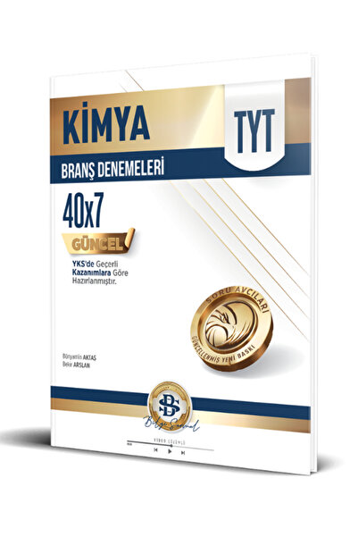 Bilgi Sarmal Yayınları 2026 Bilgi Sarmal TYT Kimya Branş Denemeleri (40 x 7) ...