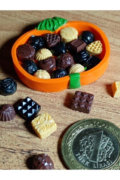 cankids El yapımı minyatür balkabagi çikolata kutu
