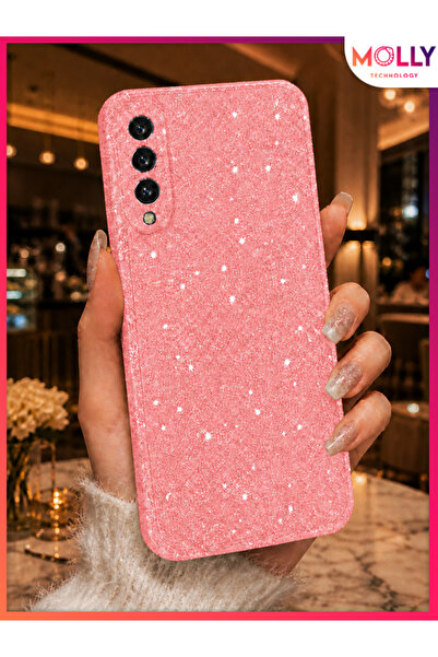 Molly SAMSUNG GALAXY A70 Uyumlu Pamuk Şeker Berry Parıltılı ve Işıltılı Parla...