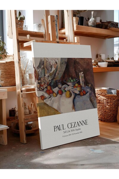 Postifull Paul Cézanne - Natură statică cu mere, Tablou pe pânză, Seria de ar...
