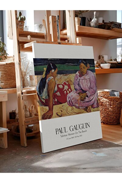 Postifull Paul Gauguin - Tahitian Women on the Beach, Canvas Painting, Art Se...